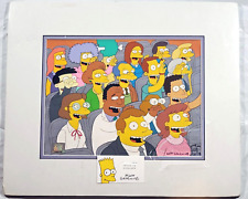 💛Simpsons cel 1993 original production Signed Matt Groening  COA picture