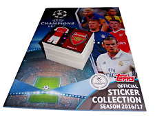 2017 TOPPS UEFA CHAMPIONS LEAGUE - COMPLETE LOOSE SET 593 STICKERS + ALBUM picture