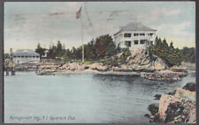 The Squantum Club at Narragansett Bay RI postcard 1909 picture