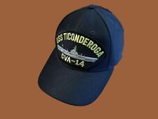 USS TICONDEROGA CVA-14 U.S NAVY SHIP HAT OFFICIAL U.S MILITARY BALL CAP USA MADE picture