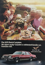 1979 Buick LeSabre Family Car Original Vintage Magazine PRINT ADVERTISEMENT GM picture