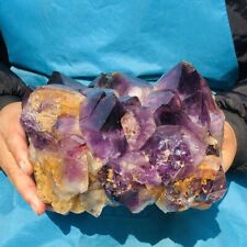 6.99LB Natural Amethyst Cluster Quartz Crystal Rare Mineral Specimen Heals 624 picture