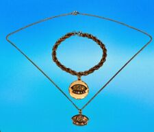 Vintage Caltex (Texaco) Oil 10K Service Award Charm w/Diamonds & Charm Bracelet picture