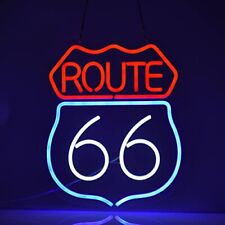 Historic Route 66 Neon Sign Beer Bar Home Art Man Cave Neon Light Handmade  picture