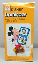 COMPLETE 28 PIECE DISNEY MICKEY MOUSE DOMINOES w/ ORIGINAL BOX WESTERN PUB 1976 picture