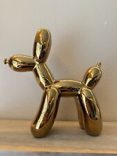 Gold Ceramic Balloon Dog Statue Figure picture