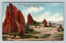 Colorado Springs CO-Colorado, Garden Of The Gods Gateway Rocks Vintage Postcard picture