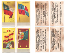 1890's Dr. McLane's Liver Pills FLAGS Cards (4) CHILE SAN DOMINGO SPAIN PORTUGAL picture
