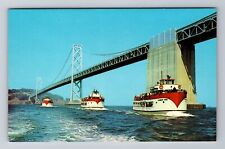 San Francisco CA-California, Harbor Tours, Sightseeing Boats, Vintage Postcard picture