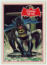 1966 Topps Batman Card 39A ~ #5/10 Robin Puzzle Back ~ Stopping the Sub picture