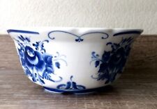 gzhel porcelain Russian handcrafted ceramic bowl picture