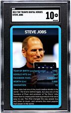 Steve Jobs 2012 Top Trumps Digital Heroes SGC 10 Pop 1 Apple Super Rare Card picture