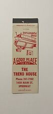 The Trend House Speedway Indiana Vintage Matchbook Cover picture