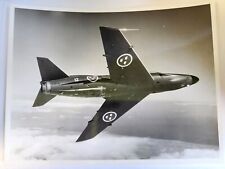 SAAB 32B Jet Fighter 1960's Black White Photo Swedish Aircraft Vintage picture