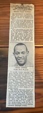 1936 Berlin Olympic Games Jesse Owens Newspaper Clipping picture