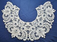 Antique Victorian Lace Collar Wearable Chemical Lace Fashion Collar picture