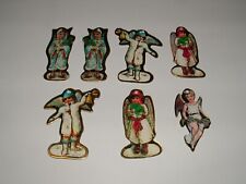 Vintage - Angel Decor Cardboard Ornaments (7), Commodore, 1987,  pre-owned picture