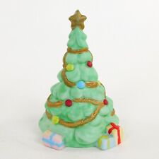 Vintage Chistmas Tree Figurine  Pastel wGold Star and Garland Taiwan picture