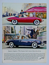 1962 Jaguar XK E-Jaguar Gran Turismo Vintage Original Print Ad-8.5 x 11