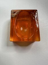 Rare Vtg Holmegaard Pipe Rest Pipe Stand  Orange Glass by Olsson & Rude Denmark picture