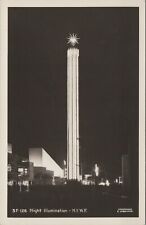 RPPC 1939 Night Illumination New York World's Fair New York City Underwood E245 picture