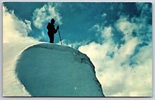Salida Colorado~Monarch Ski Area~Skier on Cornice~Continental Divide~1970 Pc picture