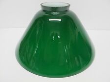 Vintage Green Cased Glass Light Lamp Shade~Reproduction~Replacement~9