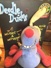 Very rare Deedle Dudes Store Display Plush Dog Toy Music Motion  A5 picture