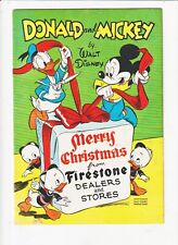 Donald and Mickey Merry Christmas 1947 Firestone Carl Barks Rare COMIC VF picture