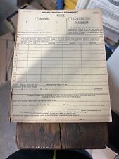 100+ PAGES PENN CENTRAL RAILROAD CO. GENERAL UNUSED NOTICE FORMS VINTAGE picture