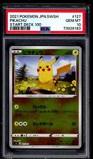 PSA 10 Pikachu 2021 Pokemon Card S1 127/414 Start Deck 100 picture