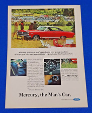 1967 MERCURY CYCLONE GT ORIGINAL PRINT AD OLD SCHOOL MUSCLE CAR FORD MOTOR COMP. picture