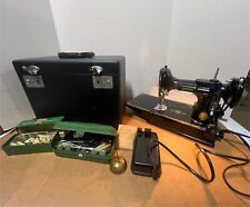 Vintage Singer Featherweight Sewing Machine W/ Tons of Accessories + Case 1930s picture
