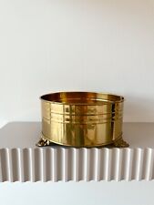 Vintage FTDA Made in Holland Brass Planter with 3 Feet picture