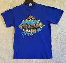 Vintage 90s Disney Neon Armadillo Saloon Blue T Shirt S/M Single Stitch picture