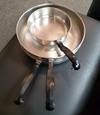 Farberware Stainless Steel Aluminum  Skillet Pan Pot  NYC USA VTG Set picture