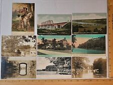 (9) Vintage OREGON, ILLINOIS Postcards Lot/Some Real Photo/RPPC picture