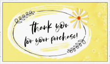 Business Cards, Thank You for Your Purchase Yellow Daisy, 100 pcs picture