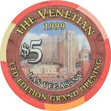 The Venetian Casino Las Vegas Nevada $5 Grand Opening Chip 1999 picture