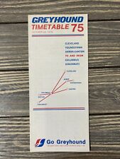 Vintage October 28, 1979 Greyhound Timetable 75 Cleveland Youngstown picture