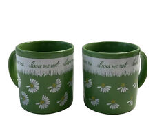 Vintage Loves Me, Loves Me Not Daisy Mug, GHC England Set Of 2 Cup picture