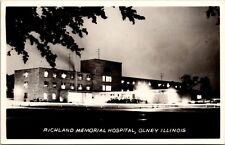 Real Photo Postcard Richland Memorial Hospital in Olney, Illinois picture