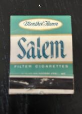 Vintage Matchbook, Salem Menthol Fresh Filter Cigarettes picture