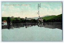 1909 Reflection In Mirror Lake Adirondacks New York NY Posted Vintage Postcard picture