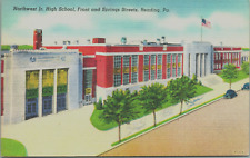 C.1920'S POSTCARD NORTHWEST JUNIOR HIGH SCHOOL FRONT & SPRINGS STS. READING, PA picture