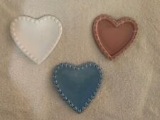 3 vintage heart tray set picture