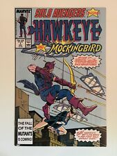 SOLO AVENGERS - HAWKEYE AND MOCKINGBIRD #1 MARVEL 1987 1ST APP  TRICK SHOT picture