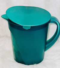 New TUPPERWARE Jumbo Expression 1 Gallon Green Pitcher Rocker Lid 4433 picture