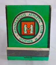 Vintage Matchbook Unstruck - Minneapolis Athletic Club - Golpher M picture