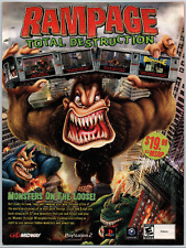 Rampage Total Destruction Midway - Video Game Print Ad / Poster Promo Art 2006 picture